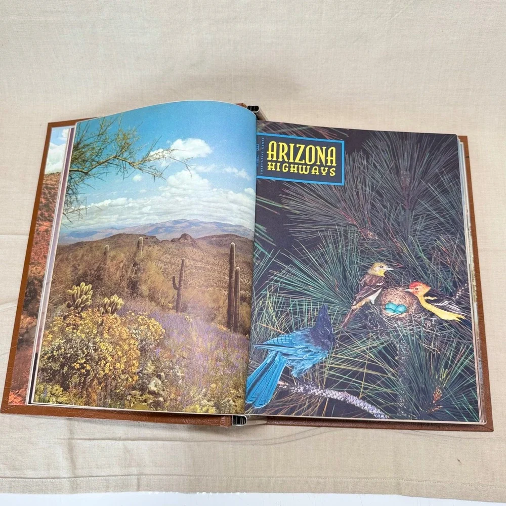 Vintage Arizona Highways Magazine Binder Display Book Southwestern Photography